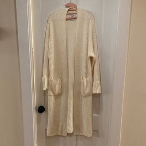 Abercrombie & Fitch Cream Long Cardigan